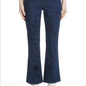 Stella McCartney cropped kick flare jeans